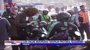 Ojek Online Beroperasi, Penumpang Diharapkan Bawa Helm Sendiri