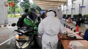 Kementerian Perhubungan Gelar Rapid Test Drive Thru Untuk Ojek Online, Taxi Dan Supir Angkutan Umum