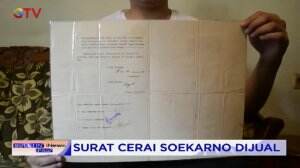 Surat Perceraian Presiden Soekarno dan Inggit Ganarsih Dijual