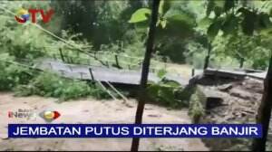 Hujan Deras Sebabkan Banjir Bandang, Ini Detik-Detik Jembatan Roboh Di Ponorogo
