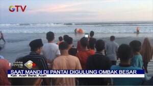 Satu Keluarga Terseret Ombak Saat Wisata di Pantai Aceh