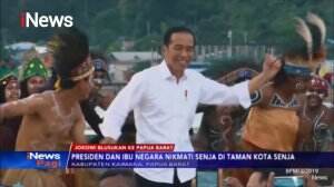Blusukan Ke Papua, Jokowi Ikut Menari Bersama Warga