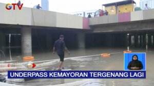 Proses Penyedotan Banjir Underpass Kemayoran Terus Dilakukan