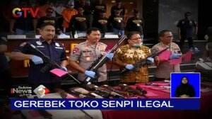 Polisi Amankan Belasan Senjata Api Ilegal di Toko Airsoftgun, Jakarta Barat