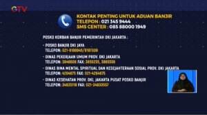 Berikut Sejumlah Kontak Penting Aduan Banjir