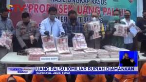 Polisi Tangkap Pengedar Uang Palsu Senilai Rp10 Miliar