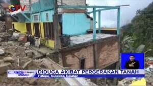 Tanah Bergerak Robohkan Rumah Warga Di Sulawesi Selatan