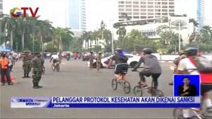 Warga Padati Wilayah Bundaran HI Untuk Berolahraga