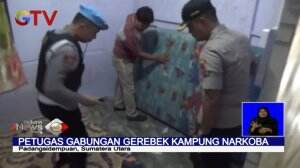 Polisi Gerebek Kampung Narkoba