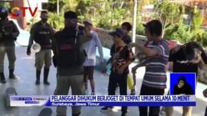 Langgar Protokol Kesehatan, Pelaku Dihukum Berjoget