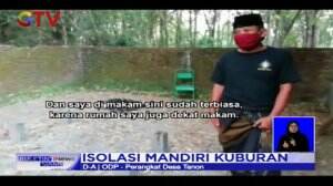 ODP Covid-19, Perangkat Desa di Sragen Jalani Isolasi Diri di Kuburan