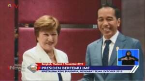 Jokowi dan Kristalina Tukar Pikiran Soal Kondisi Ekonomi Global