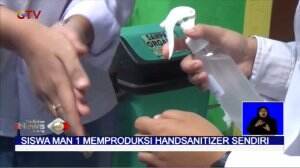 Siswa MAN 1 Jombang Buat Hand Sanitizer Dengan Bahan-Bahan Sekitar Pemukiman