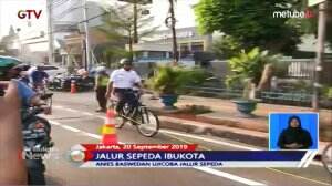 Uji Coba Jalur Sepeda