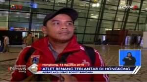 Bandara Diboikot, Atlet Renang Terlantar