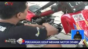 Inspirasi! Ini Kisah Perjuangan Mekanik Motor Difabel
