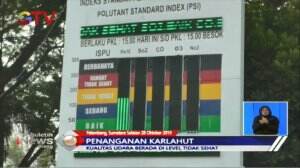 Karhutla, Kondisi Udara Palembang Masih Tergolong Tidak Sehat