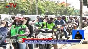 Proyek LRT Semakin Menyita Badan Jalan