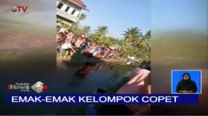 Copet Uang 70ribu, Emak-Emak Diceburkan Selokan Kotor dan Jadi Tontonan Warga
