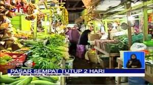 Sempat Tutup 2 Hari Karena Masa Karantina WNI dari Wuhan, Pasar Ramai di Natuna Beraktivitas Normal Kembali