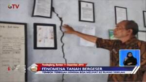 Fenomena Tanah Geser, Bangunan di Pandeglang Banten Banyak yang Retak