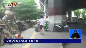 Razia Pak Ogah Diwarnai Aksi Kejar-kejaran Akan Dibawa ke Panti Sosial