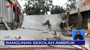 Bangunan Sekolah Dasar di Parung Panjang Ambruk
