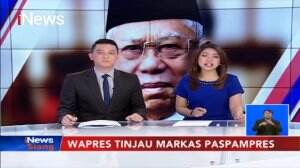 Ma'ruf Amin Disambut Atraksi Saat Tinjau Markas Paspampres