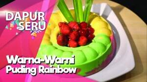 Warna-Warni Puding Rainbow