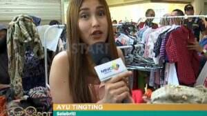 Kehebohan Ayu Ting Ting Jualan Baju