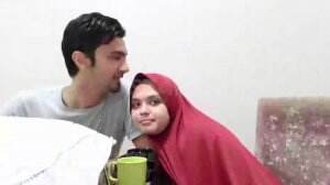 Lebaran Perdana Vebby Dengan Suami