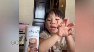 Aksi Gemas Gempita Ikut Bermain Tik Tok