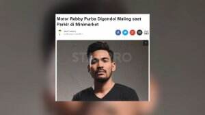 Kemalingan Motor, Robby Purba Minta Bantuan