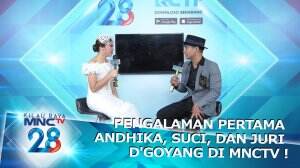 PENGALAMAN PERTAMA ANDHIKA, SUCI, DAN JURI D'GOYANG DI MNCTV !