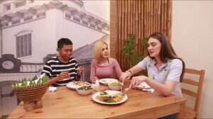Begini Kesan Luna Nyicip Ikan Pari