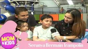 Intip Keseruan Corry Pamela Dan Umar Syarief Bermain Trampolin Bersama Anak-Anak