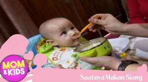 Udah berumur 8 Bulan, Dedek Ali Udah Dapat Mpasi
