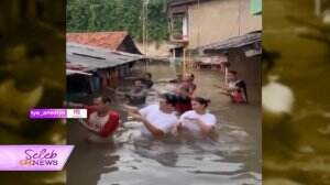Tya Ariestya Main Tik Tok Dengan Korban Banjir