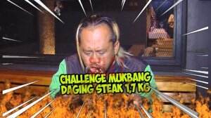 Mukbang Challenge! Sapri Makan Daging Steak 1,7 Kg