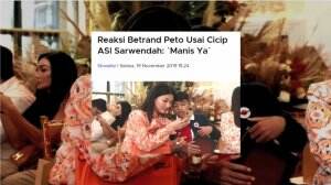 ASI Sarwendah Untuk Betrand Peto
