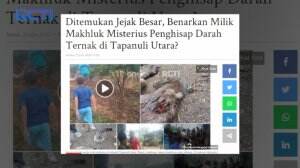 Telusuri Makhluk Misterius Penghisap Darah Di Tapanuli
