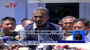WHO Nyatakan Indonesia Bebas Virus Korona