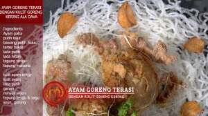 Ayam Goreng Terasi Dengan Kulit Goreng Kering Ala Dava- MasterChef Season 7