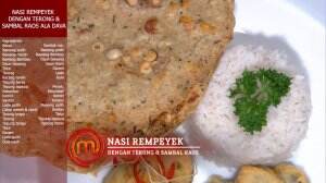Nasi Rempeyek Dengan Terong Dan Sambal Raos Ala Dava Pressure Test - MasterChef Season 7