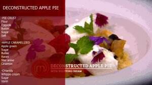Deconstructed Apple Pie Ala Jerry - MasterChef Season 7