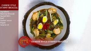 Chinese Style Stirfry Broccoli Ala Hanzel Peserta Termuda - MasterChef Season 7