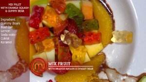 Mix Fruit With Orange Squash & Gummy Bear Ala Vicky - MasterChef Season 7