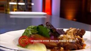 Oxtongue Strew, Potato Puree and Salad Ala Jerry - MasterChef Season 7