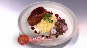 Tuna Steak with Couscous & Vegetables Ala Faiz - MasterChef Season 7