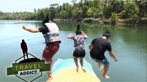 Masih Di Pangandaran, Albern Dan Atiya Mencoba Bermain Catapult